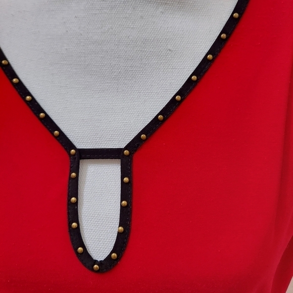 Ridge woman blouse Size Xl Red/black Hiding tummy. Formal.Casual Any season Gift - Picture 4 of 4